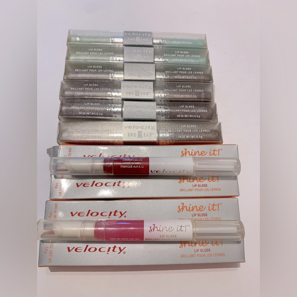 Velocity Mary Kay End to End Lip Gloss Shine It  Bundle 10